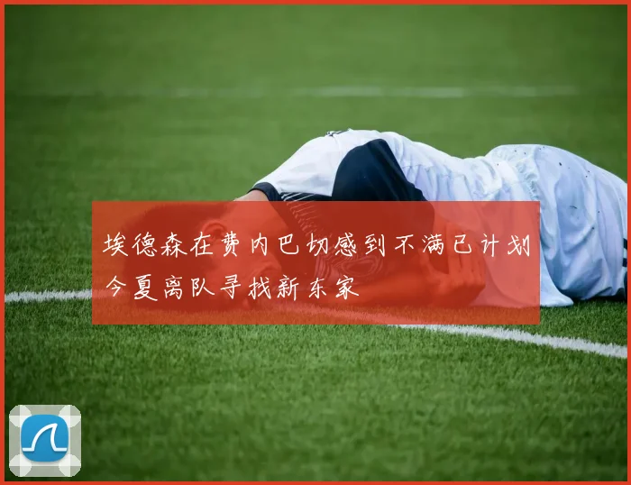 埃德森在费内巴切感到不满已计划今夏离队寻找新东家